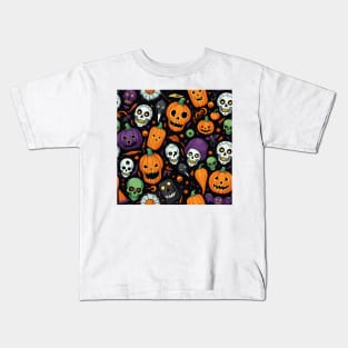 Haunted Halloween Tapestry Kids T-Shirt